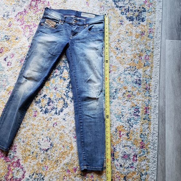 Diesel Grupee Ankle Super Slim Skinny Low Waist Stretch Size 26 NWOT - Picture 13 of 16